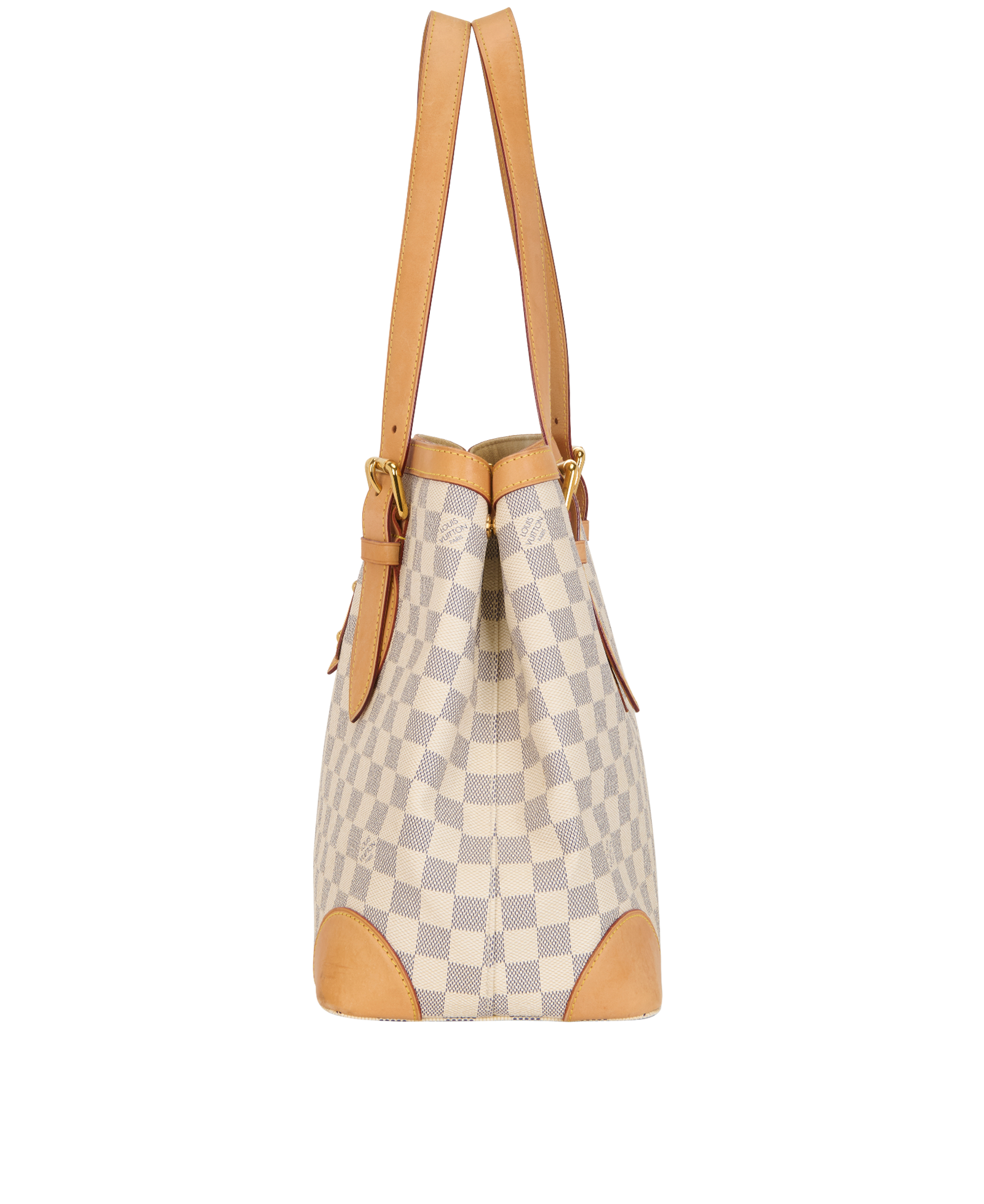 Hampstead MM, &pound;750, Handbags, Blue/Cream, Canvas, Bottom view